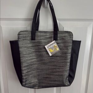 Elegant Black and Gray Women's Tote Bag Brand New Yankee Candle small tote bag